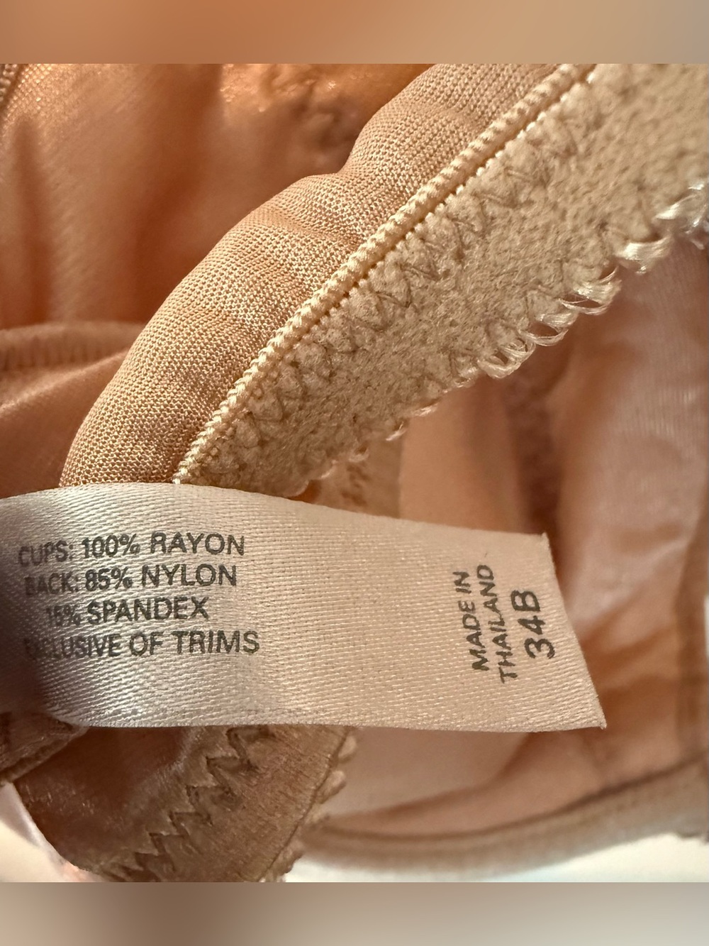 Victoria's Secret Nude Embroidered T-Back Padded Underwire Bra - Picture 11 of 13